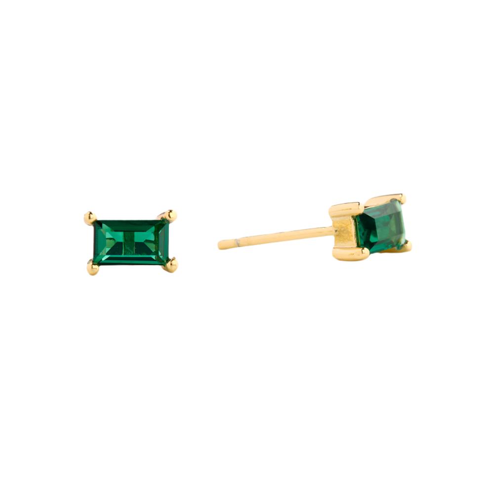 Emerald Stud Earrings