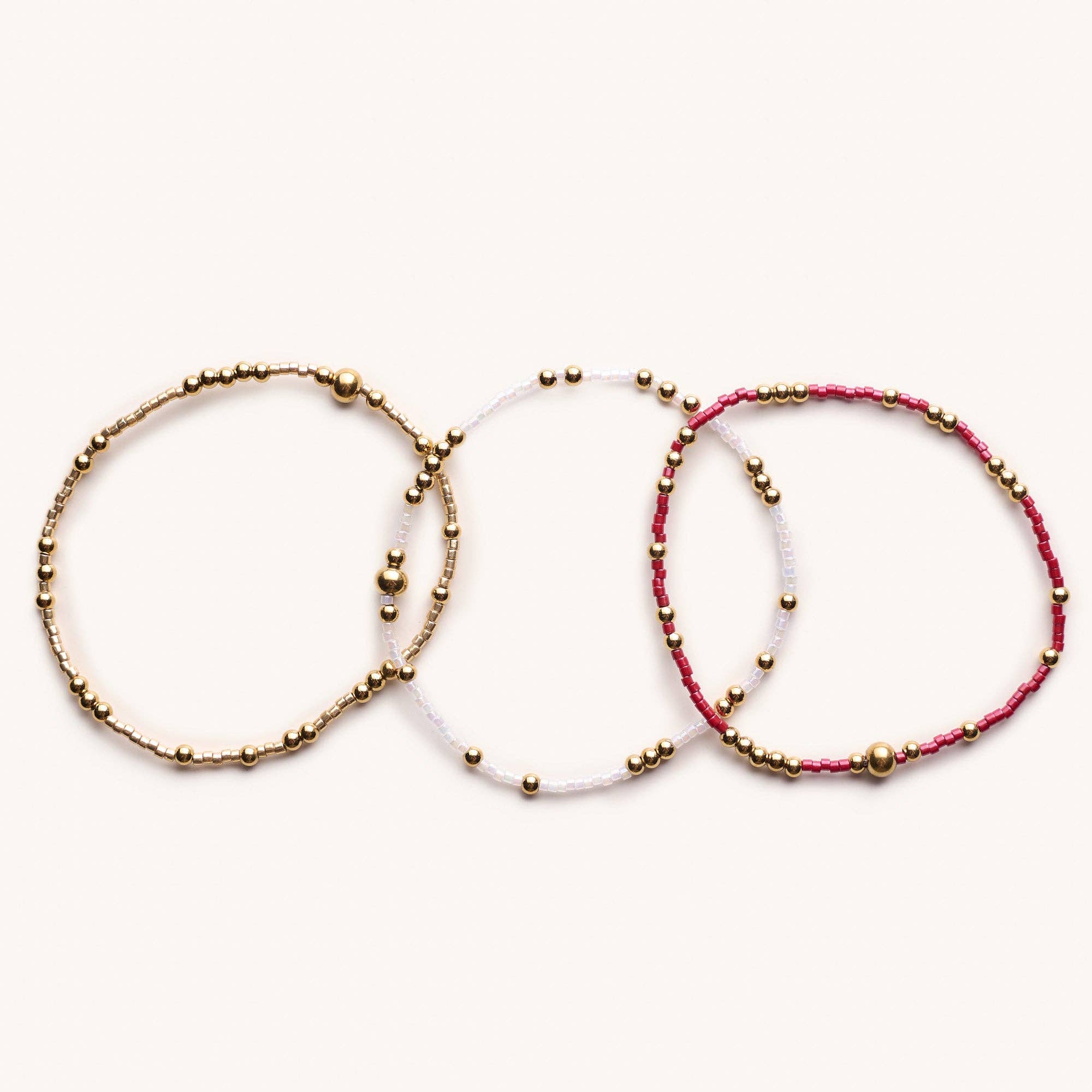 Game Day Bracelet Set-Crimson