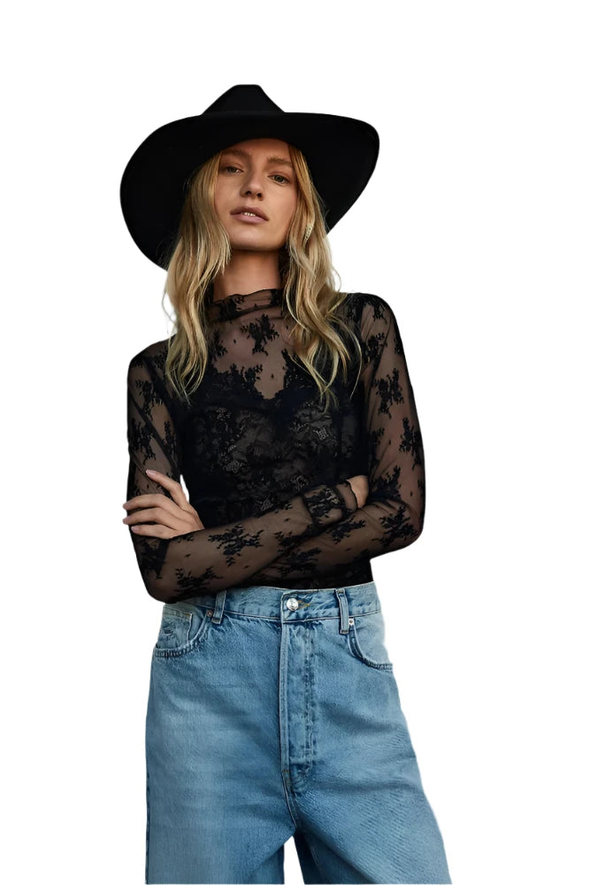 Lady Lux Layering Top / Black