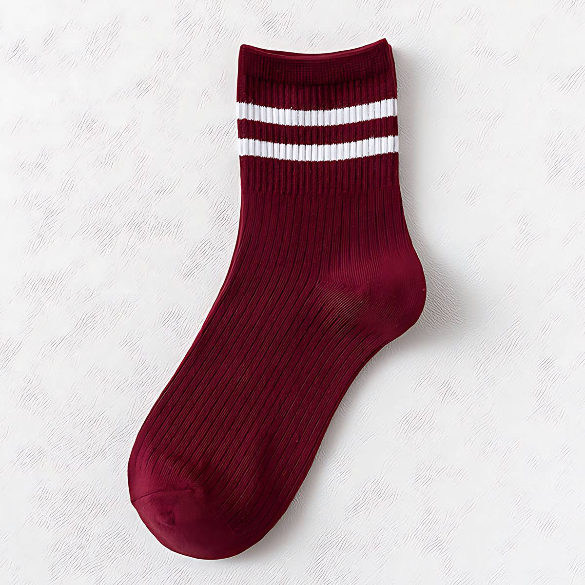 Classic Striped Pattern Crew Socks