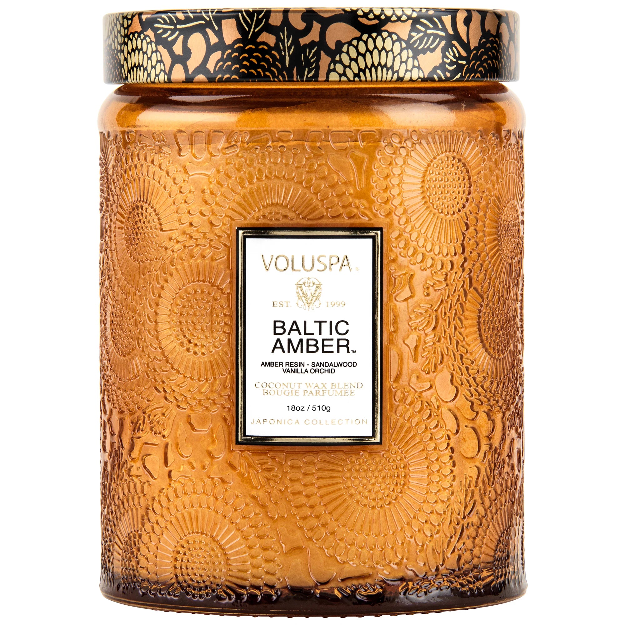 Baltic Amber 18oz Large Jar Candle