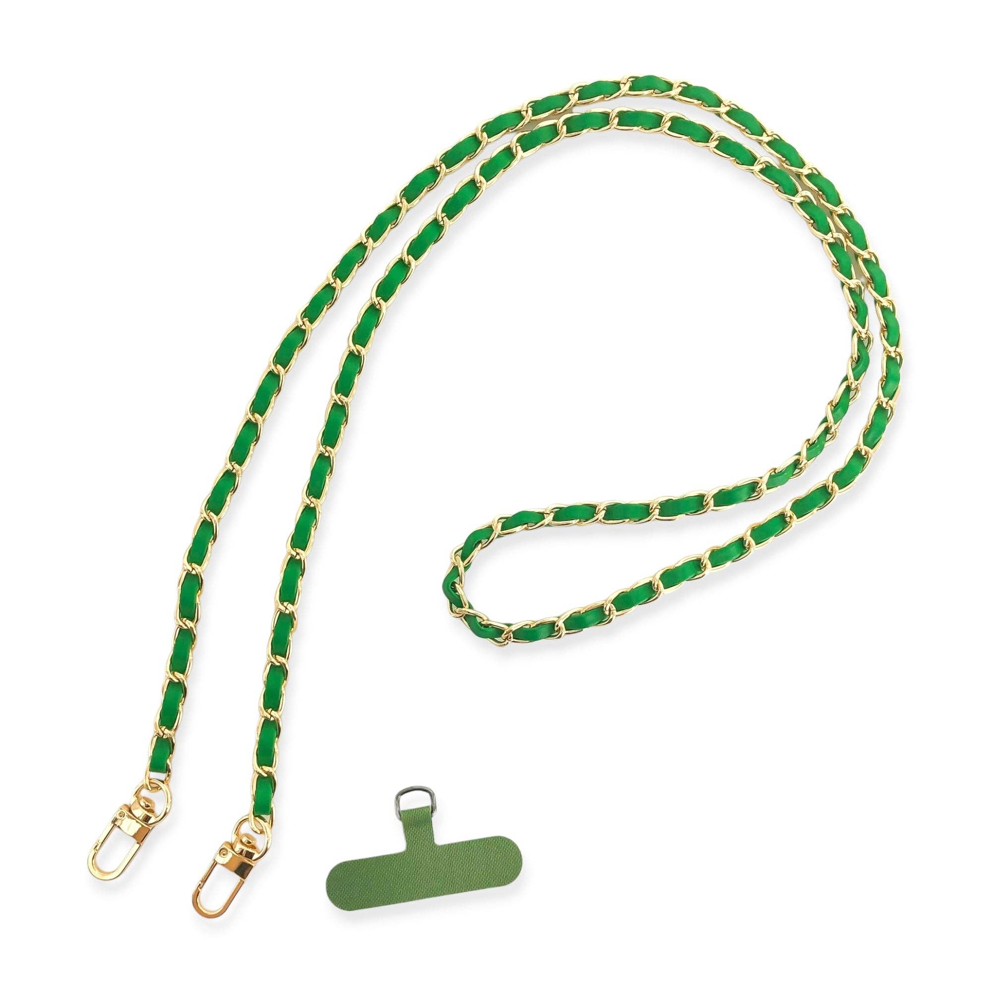 Long Vegan Leather Phone Chain