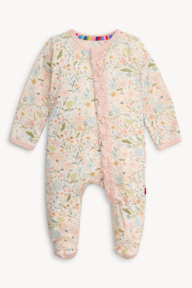 CHARLOTTE MODAL FOOTIE WITH RUFFLE