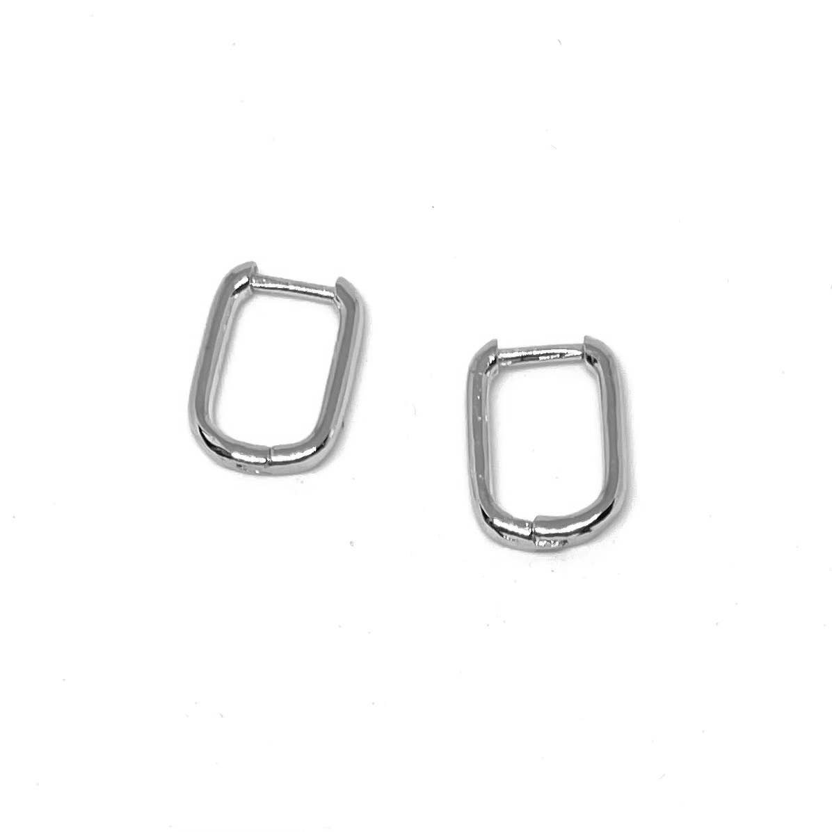 Cara Hoop Earrings Silver