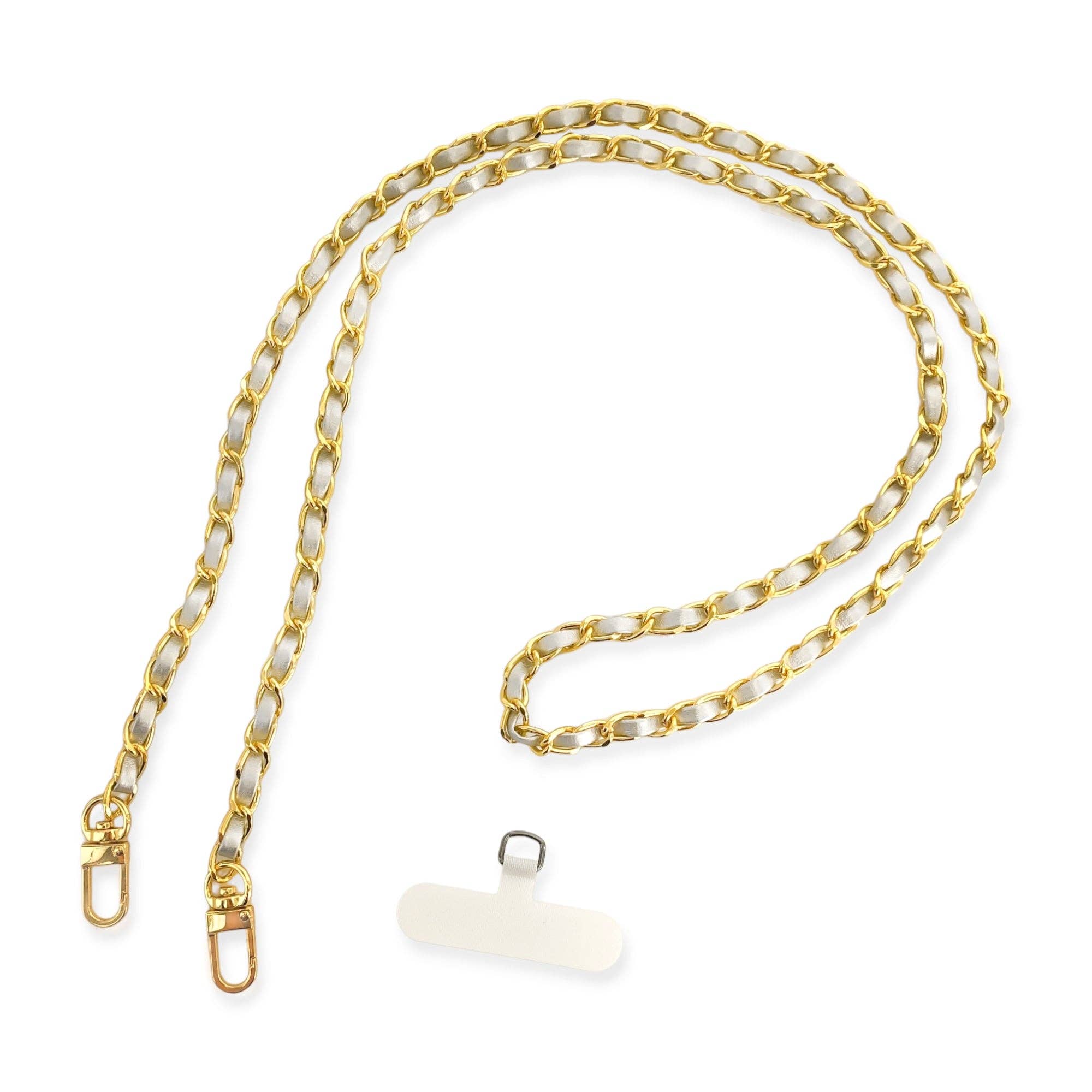 Long Vegan Leather Phone Chain