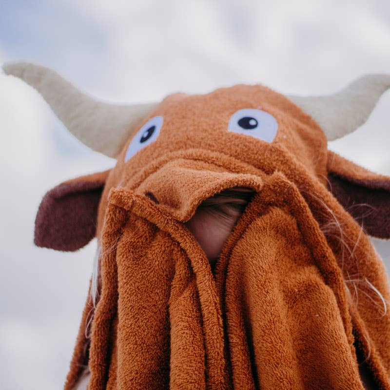 Longhorn hooded towel for toddlers ages 2 to 8 years old