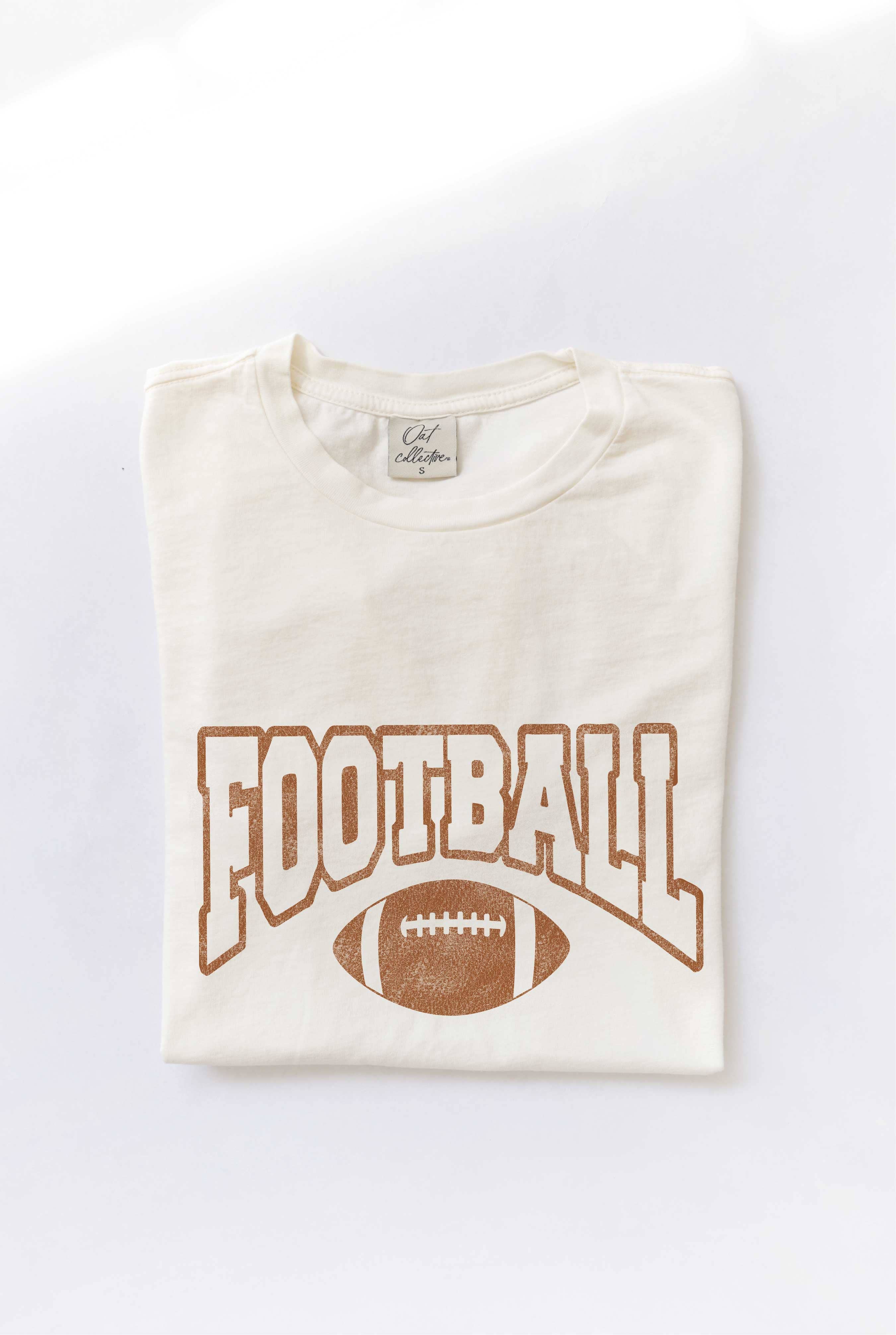 FOOTBALL Mineral Washed Graphic Top