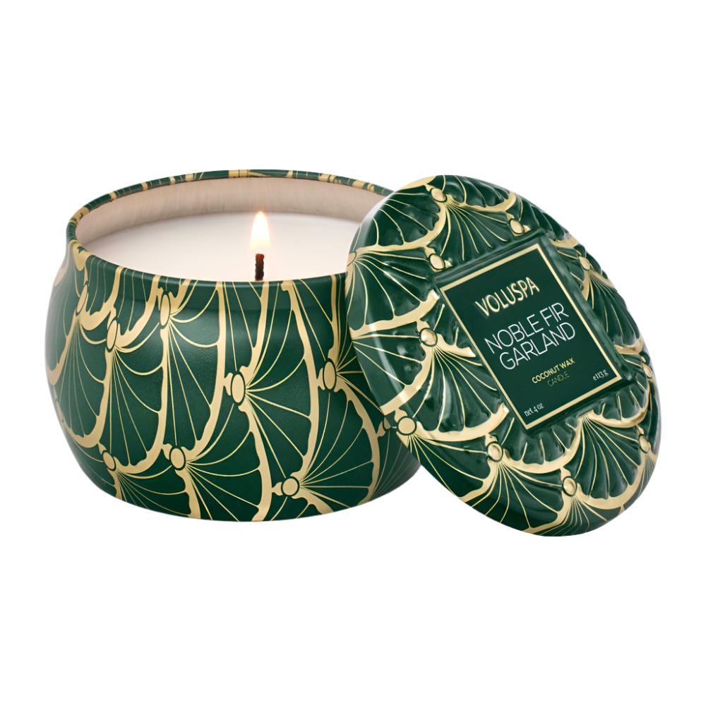 Noble Fir Garland Mini Tin 4 oz Candle