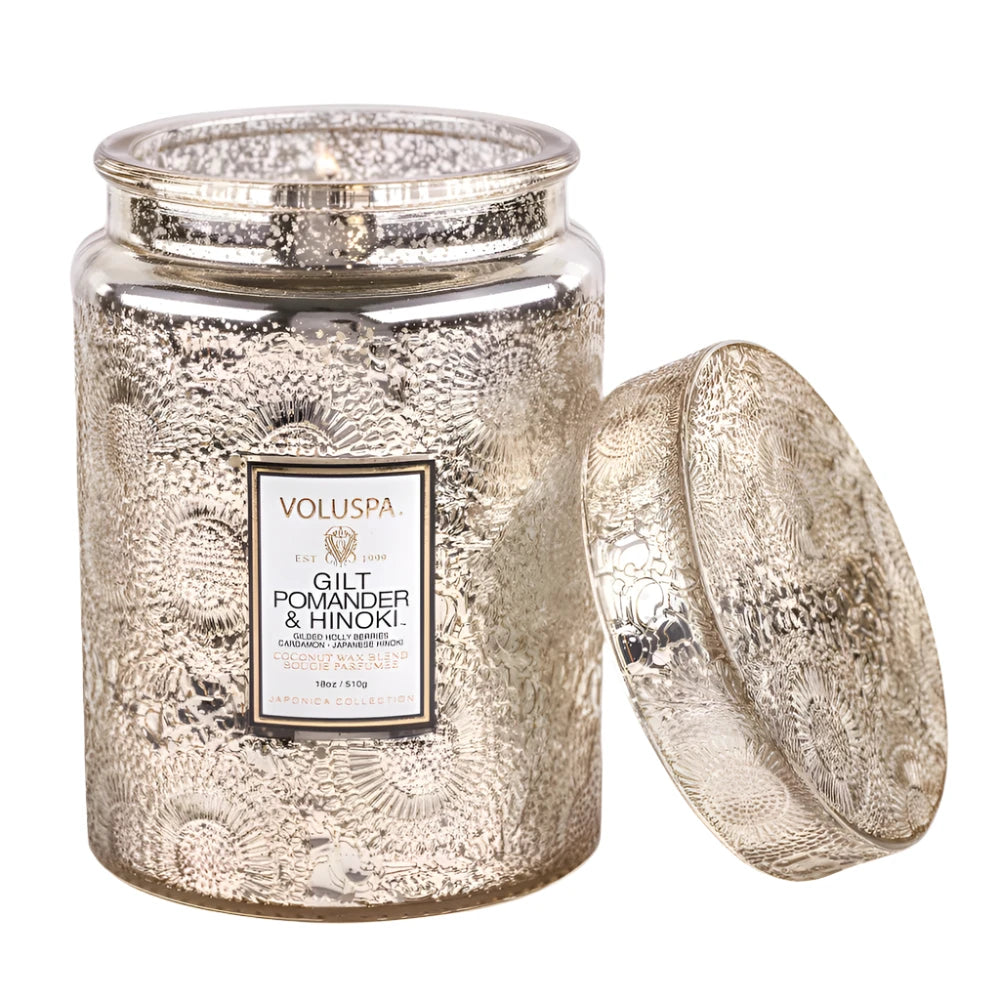 Gilt Pomander Hinoki 18 Oz Large Jar Candle