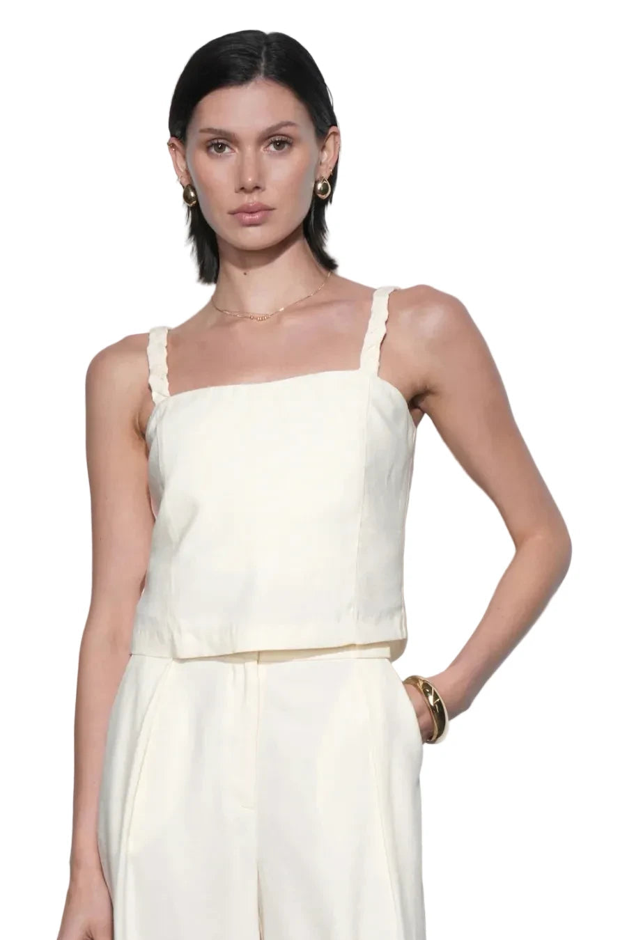 Jane Braided Strap Detail Top