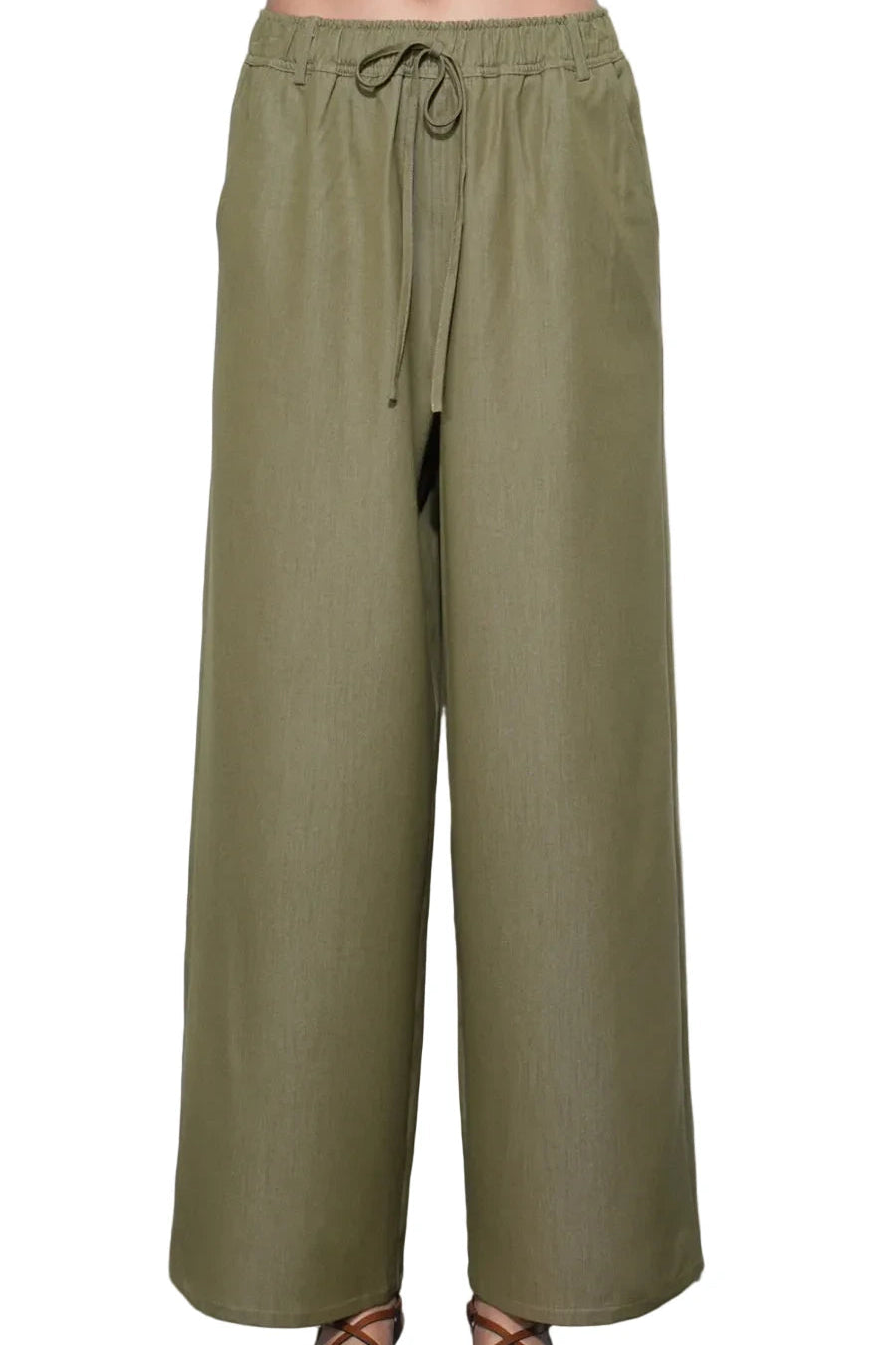 Paisley Wide Leg Pull On Pants