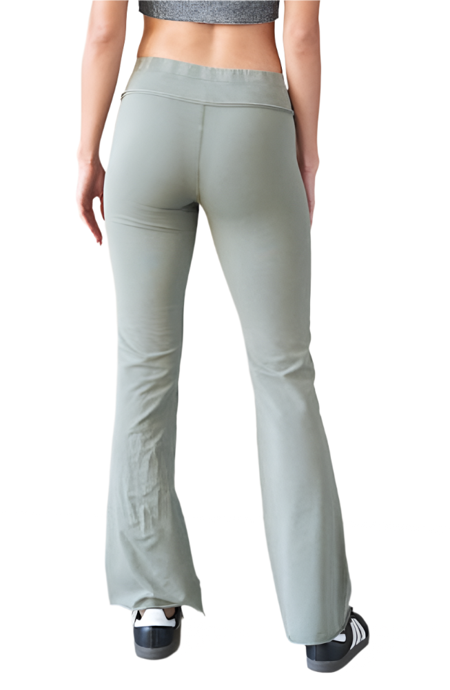 Raw Edge Flare Yoga Pants