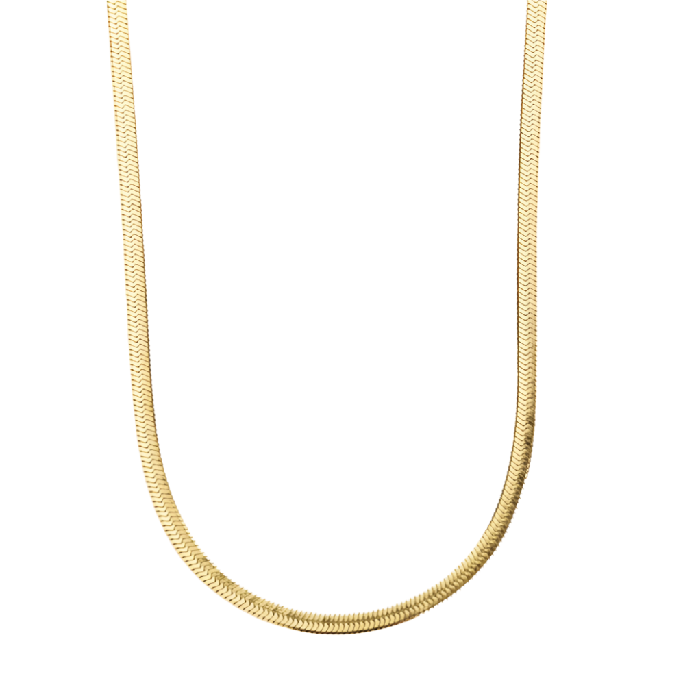 5mm Gold Herringbone Necklaces