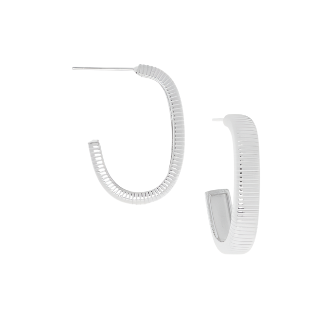 Ribbed Oval Post Hoop