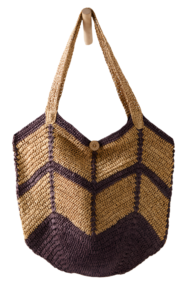 MYKONOS STRAW TOTE