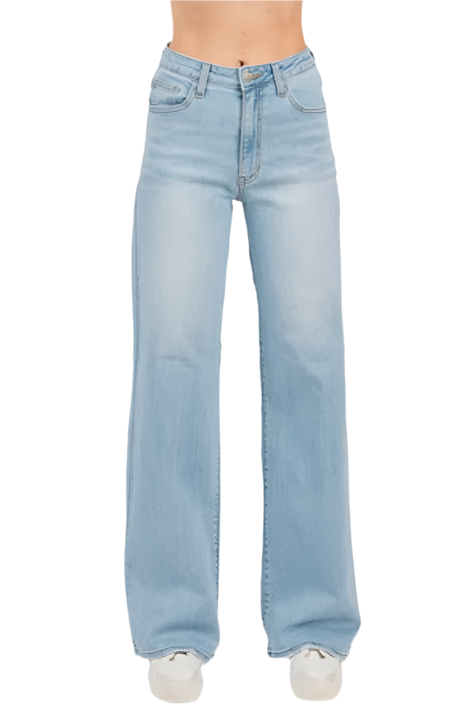 Gia Almost Rigid Slouchy Wide Leg Jean / Light