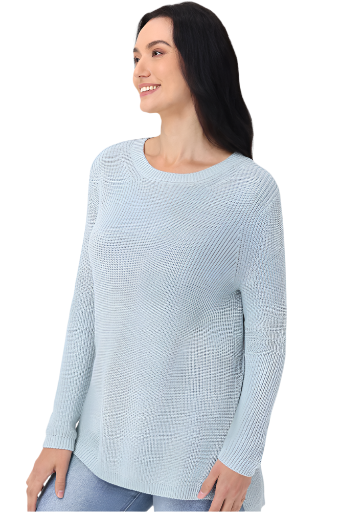 EMMA CREWNECK SHAKER SWEATER