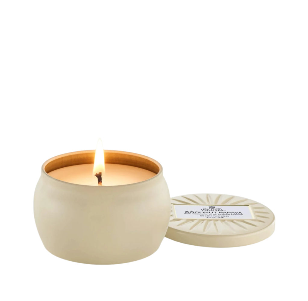 COCONUT PAPAYA MINI TIN CANDLE