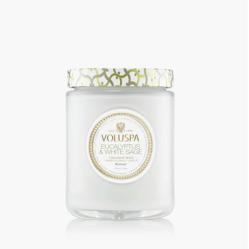 Eucalyptus & White Sage 18oz Large Jar Candle