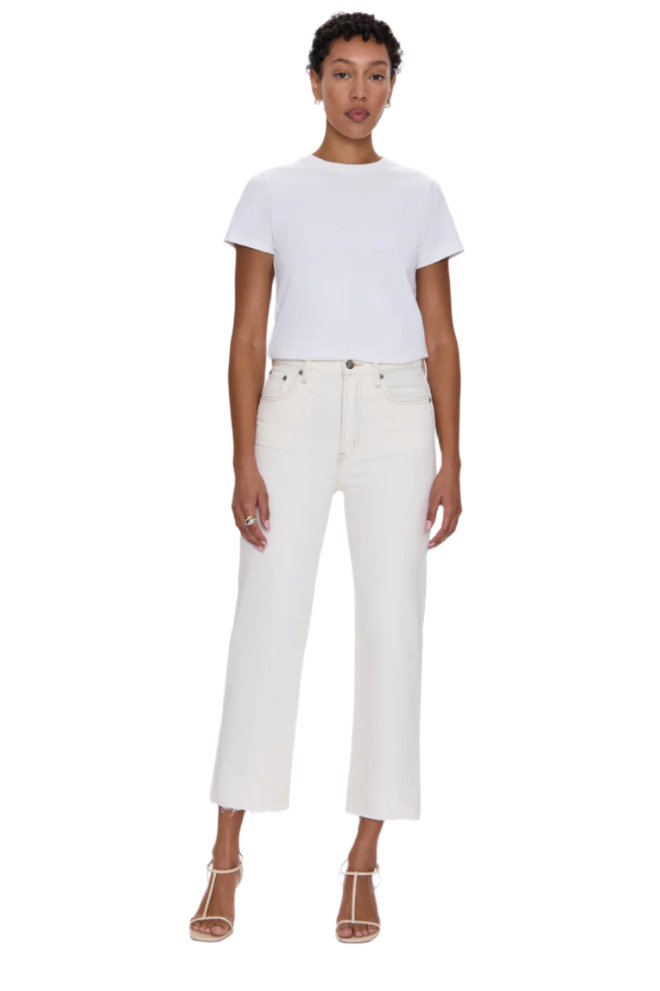 Cassie Crop High Rise / Ecru
