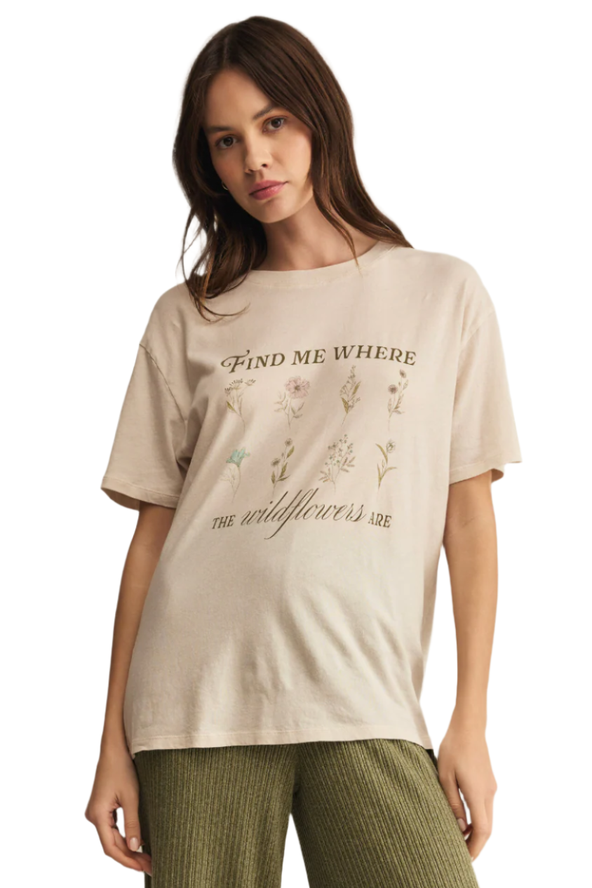 Boyfriend Wildflowers Tee