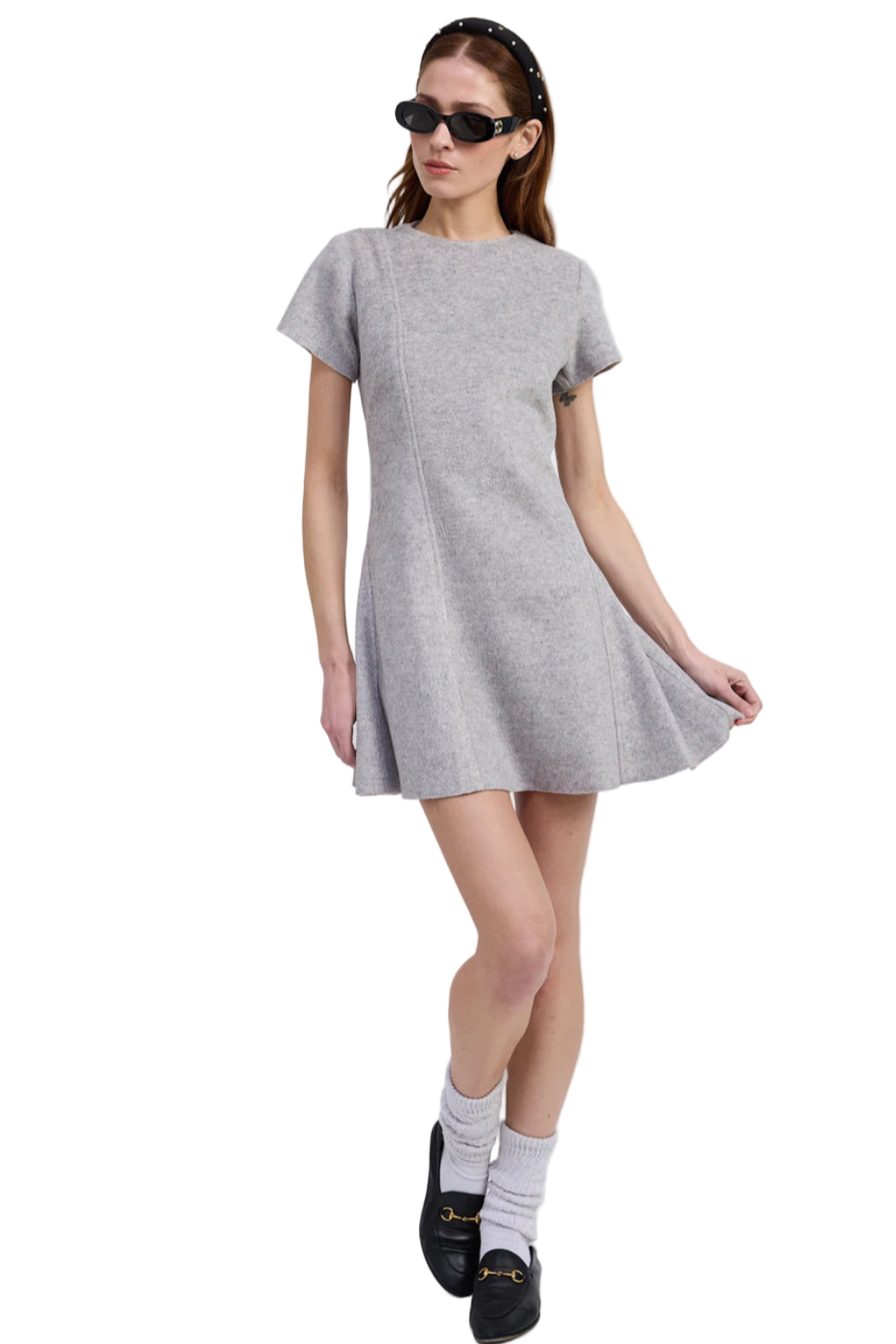 En Saison Carrington Dress – women’s pleated midi dress styled at Rosecliff Boutique.