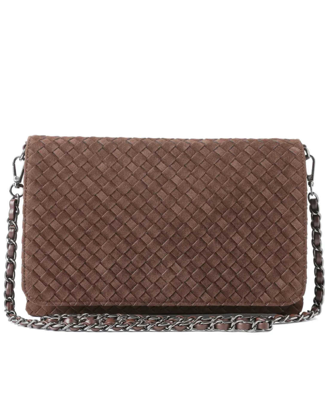 Lexi Woven Crossbody / Chocolate