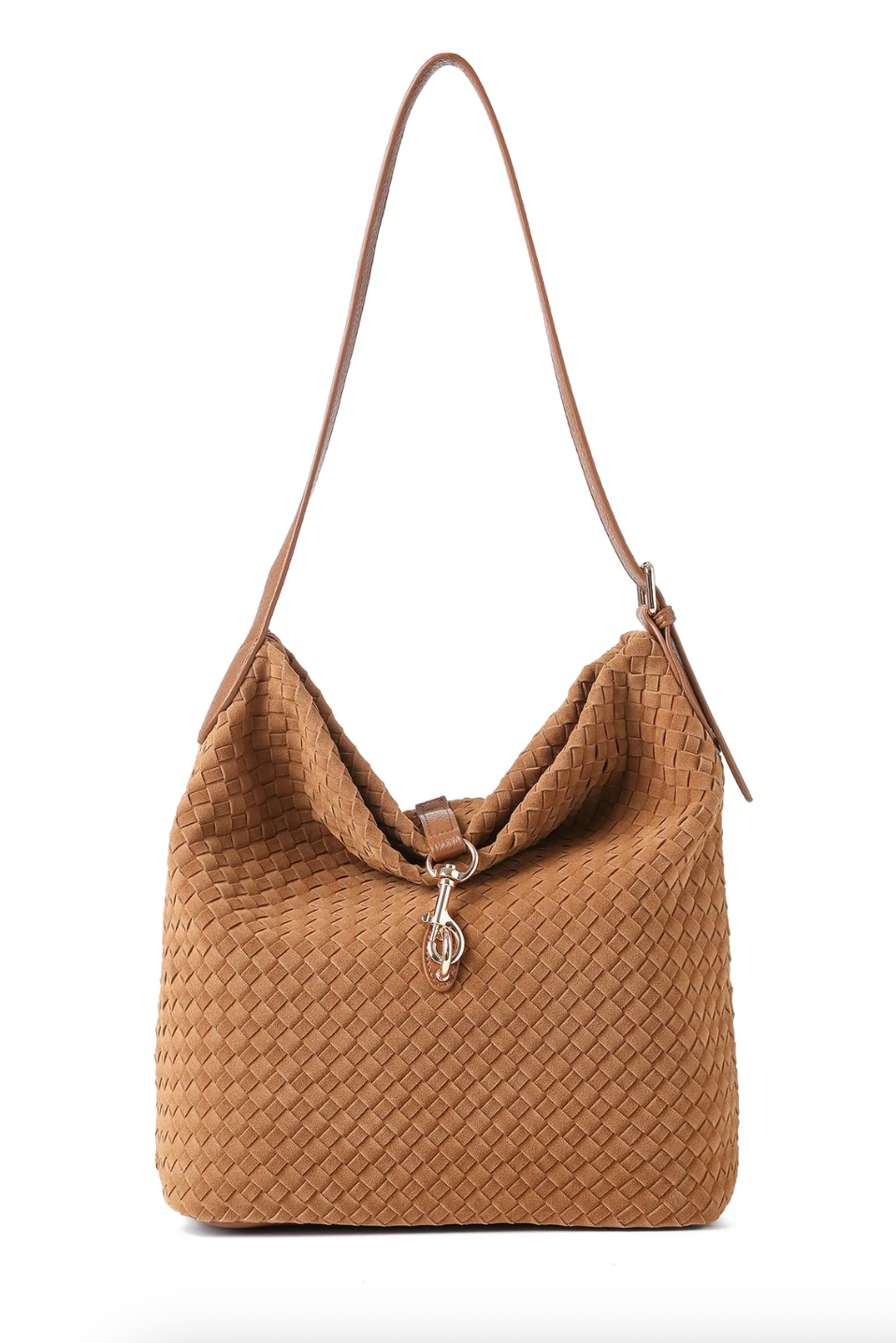 Sandy Woven Saddle Shoulder Bag