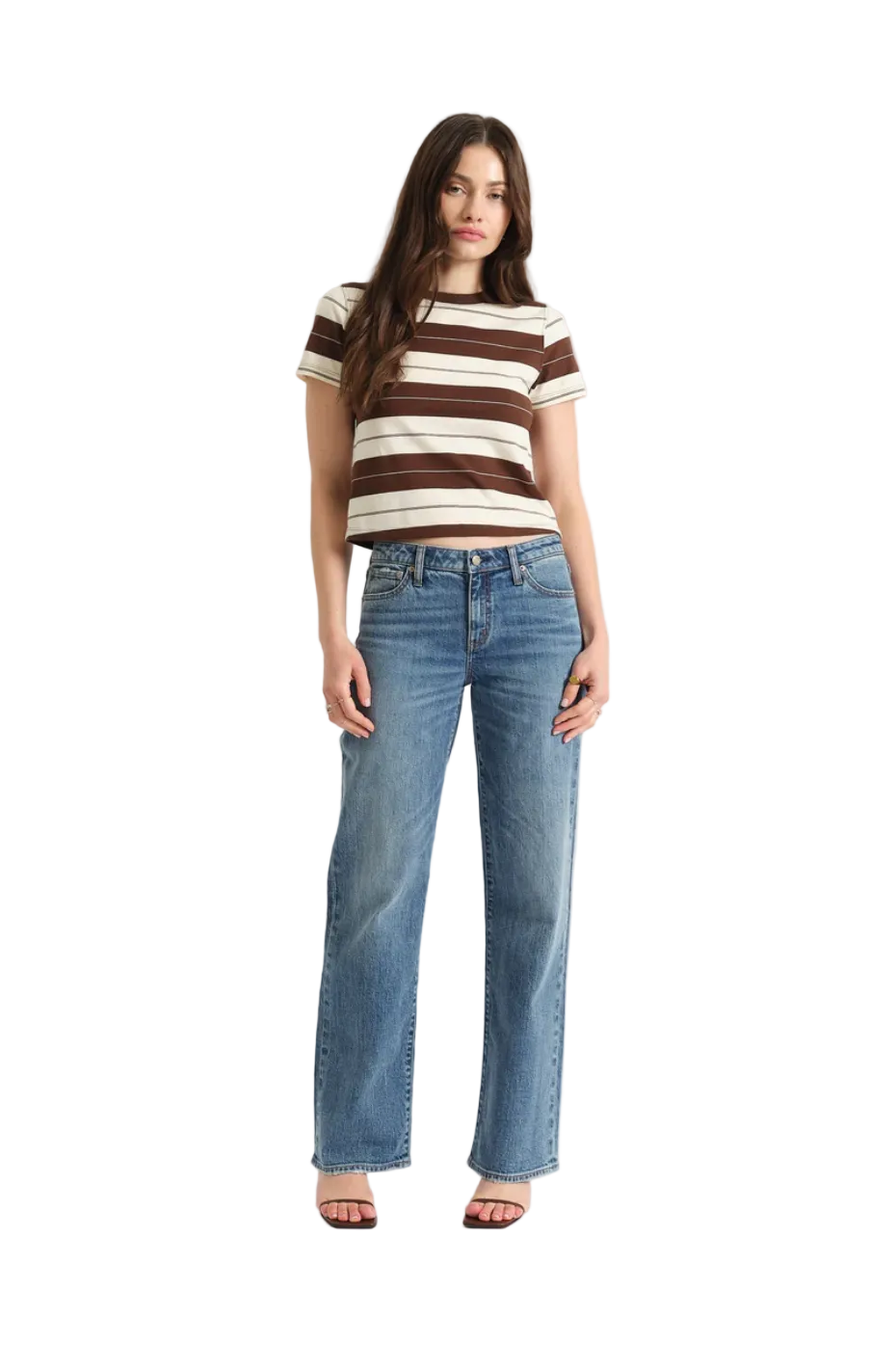 Women’s Keeper low rise straight leg jeans in heartbeat vintage wash denim