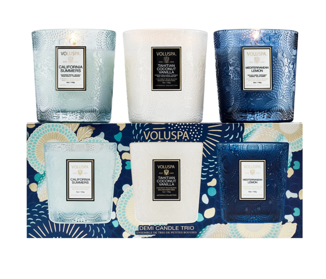 COASTAL GETAWAY DEMI CANDLE TRIO SET