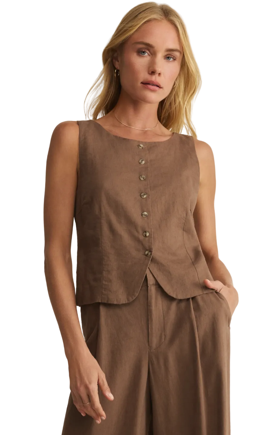 ROMAN LINEN VEST