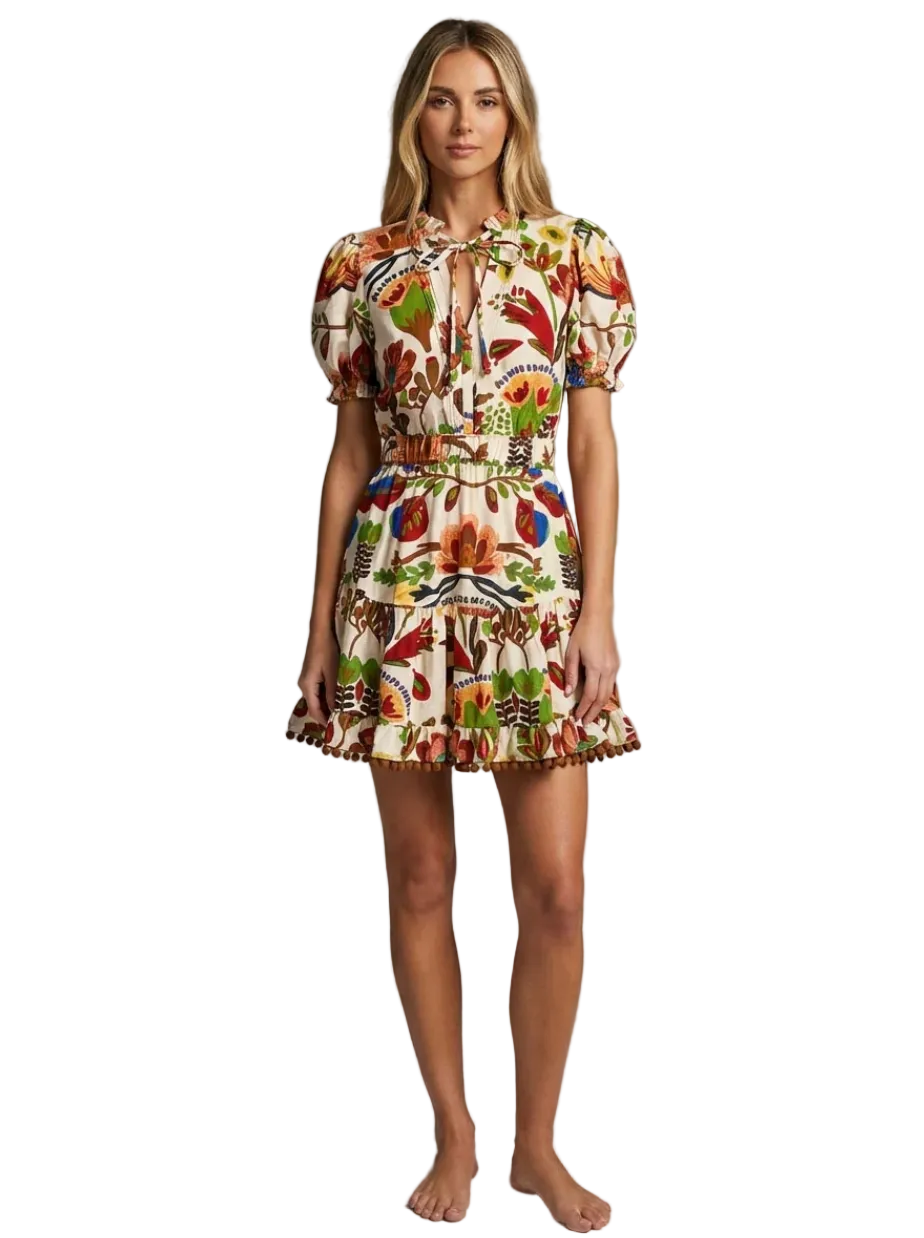 WILD GARDEN SHORT DRESS