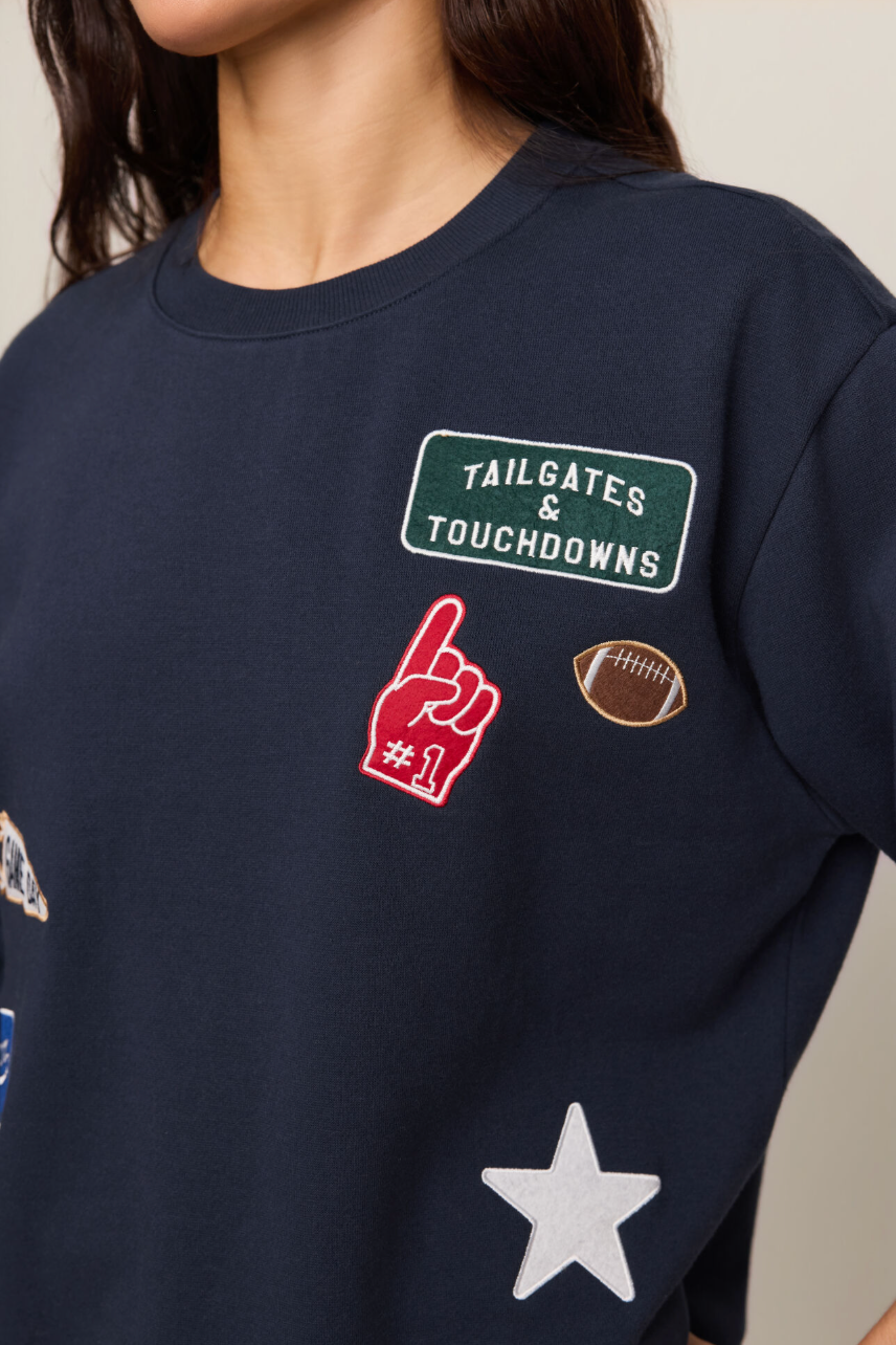 Boyfriend Patch Sweatshirt