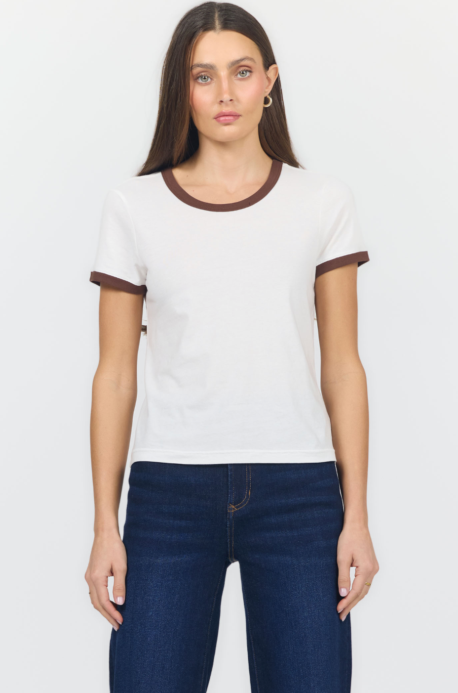 UNITY TEE WHITE AND BROWN