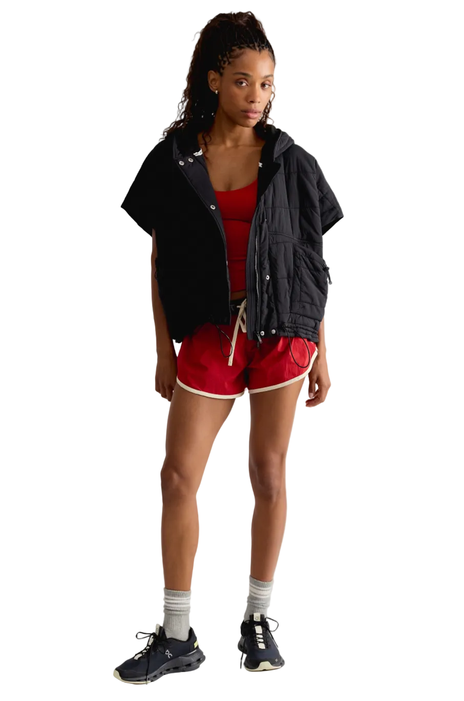 HAPPY TRAILS PONCHO / BLACK