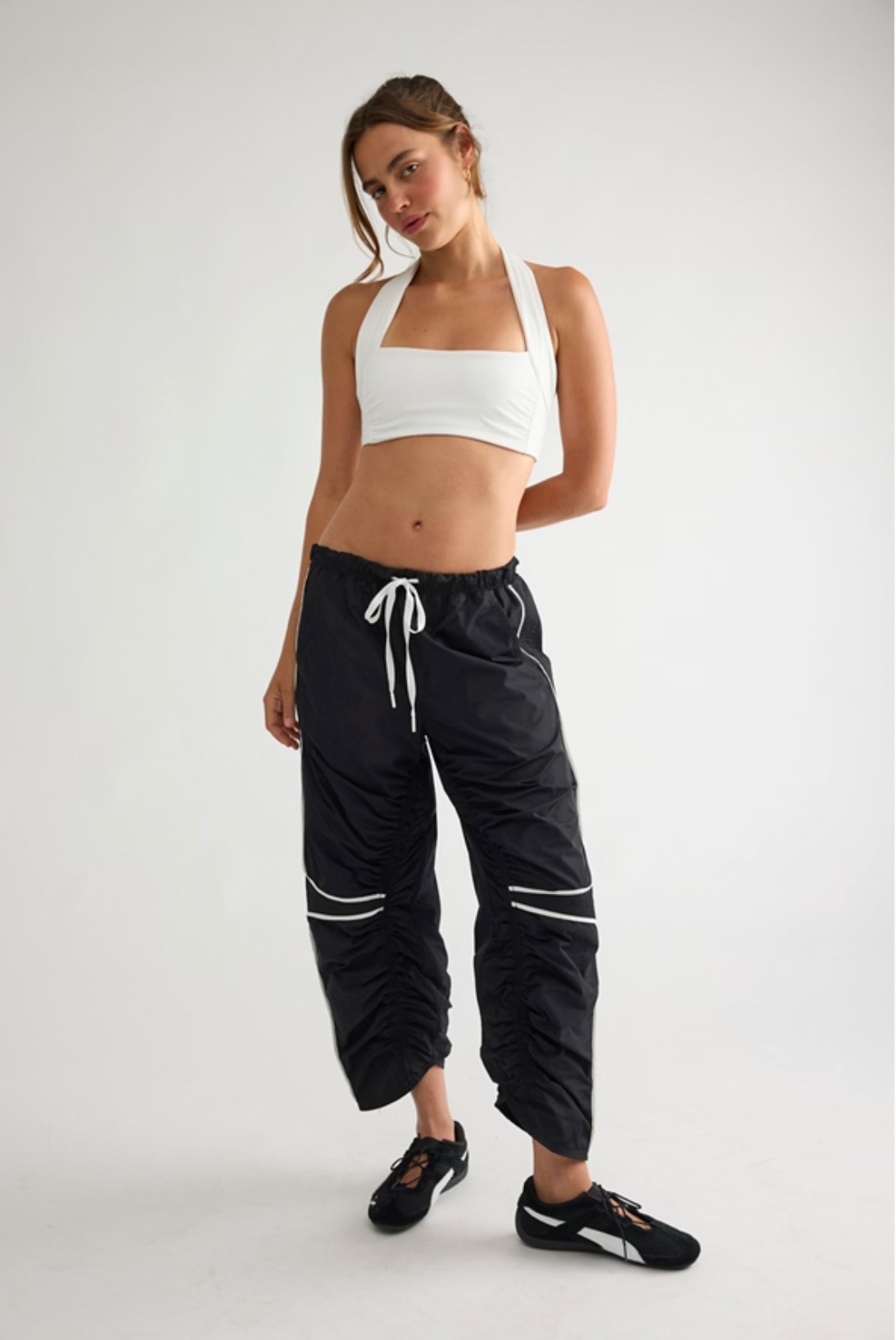 TRACK STAR PANT / BLACK COMBO
