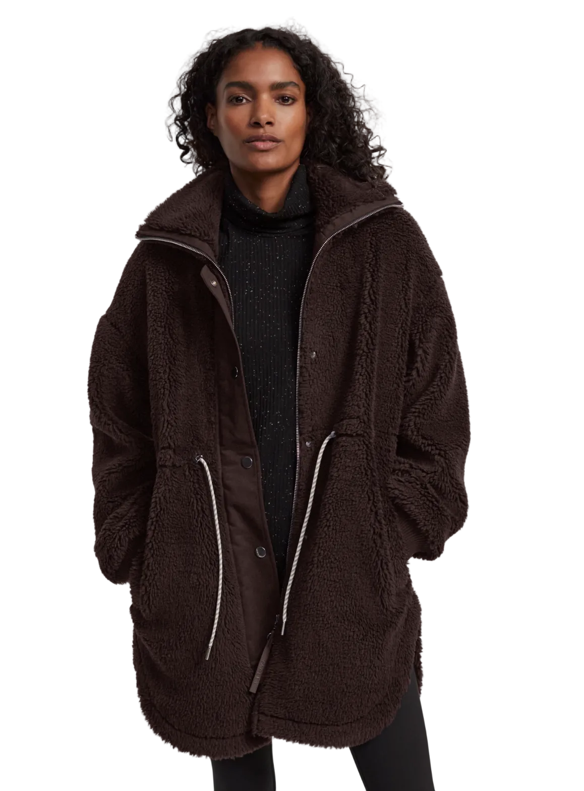 jamie sherpa coat/ coffee bean