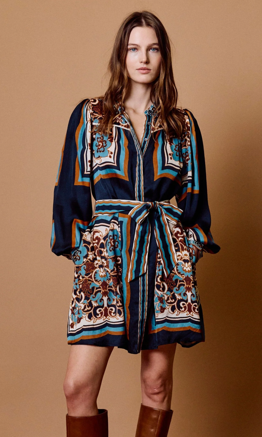 CHARISMA MINI DRESS | BLACK FLORAL ANISE