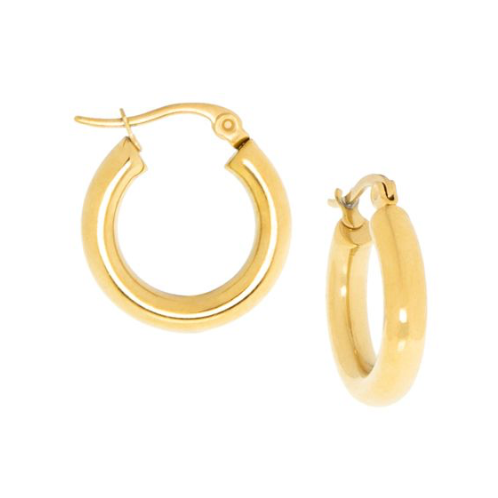 Stainless Hollow Hoop Earring