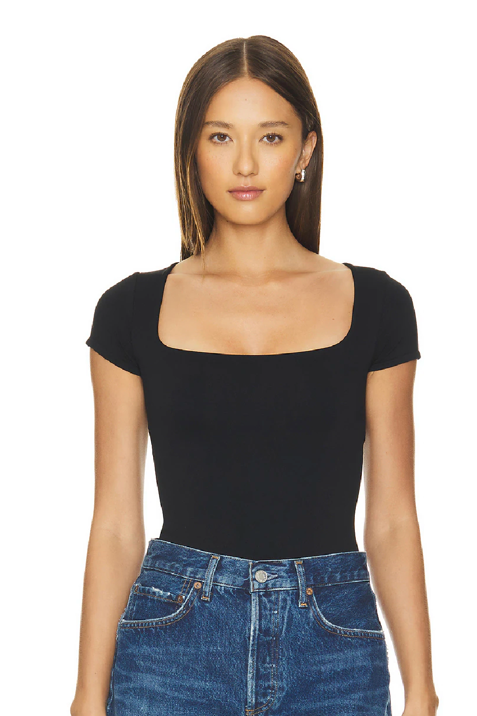 Clean Lines Baby Tee in Black