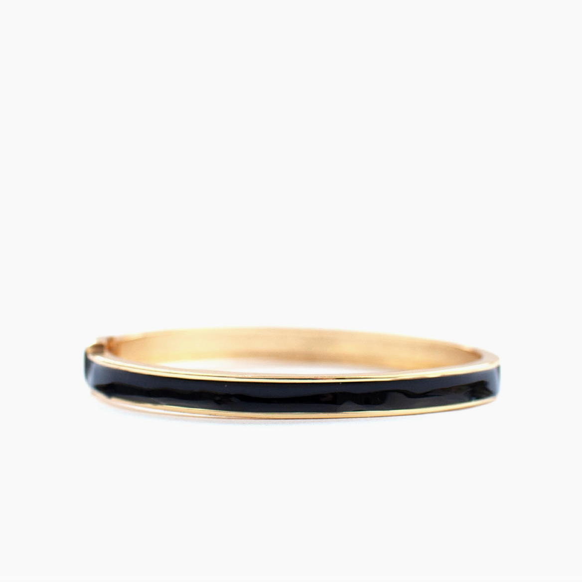 Metal Hinge Bangle with Color
