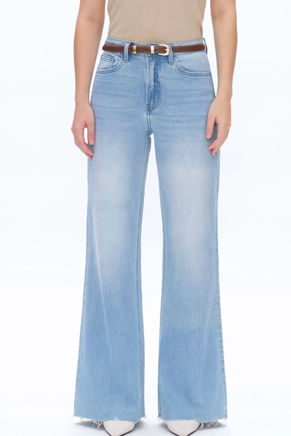 Bella Super High Rise Wide Leg / Light Blue