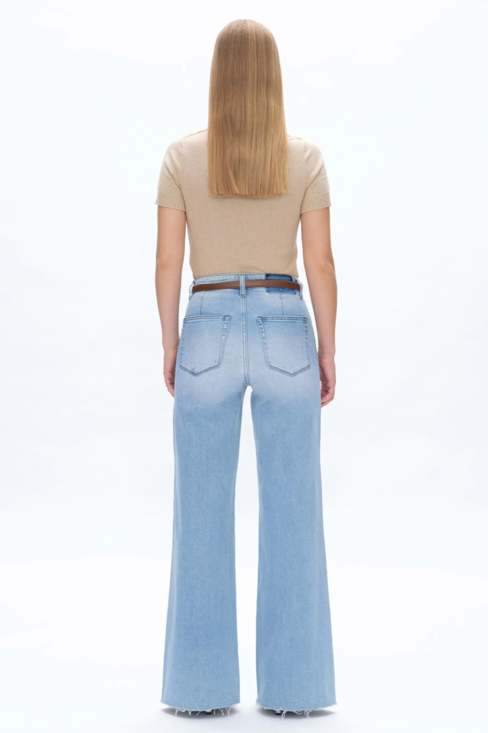 Bella Super High Rise Wide Leg / Light Blue