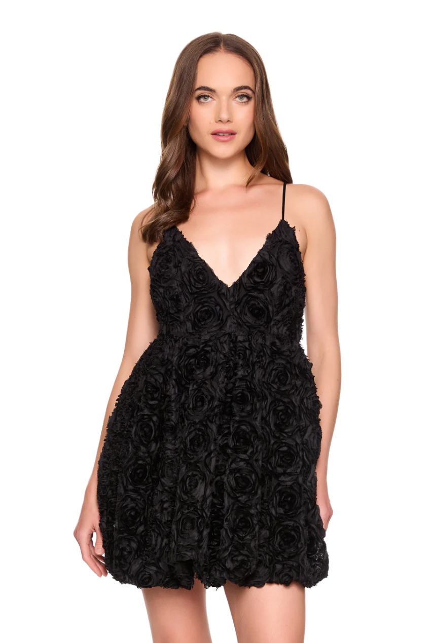 Rosette floral dress