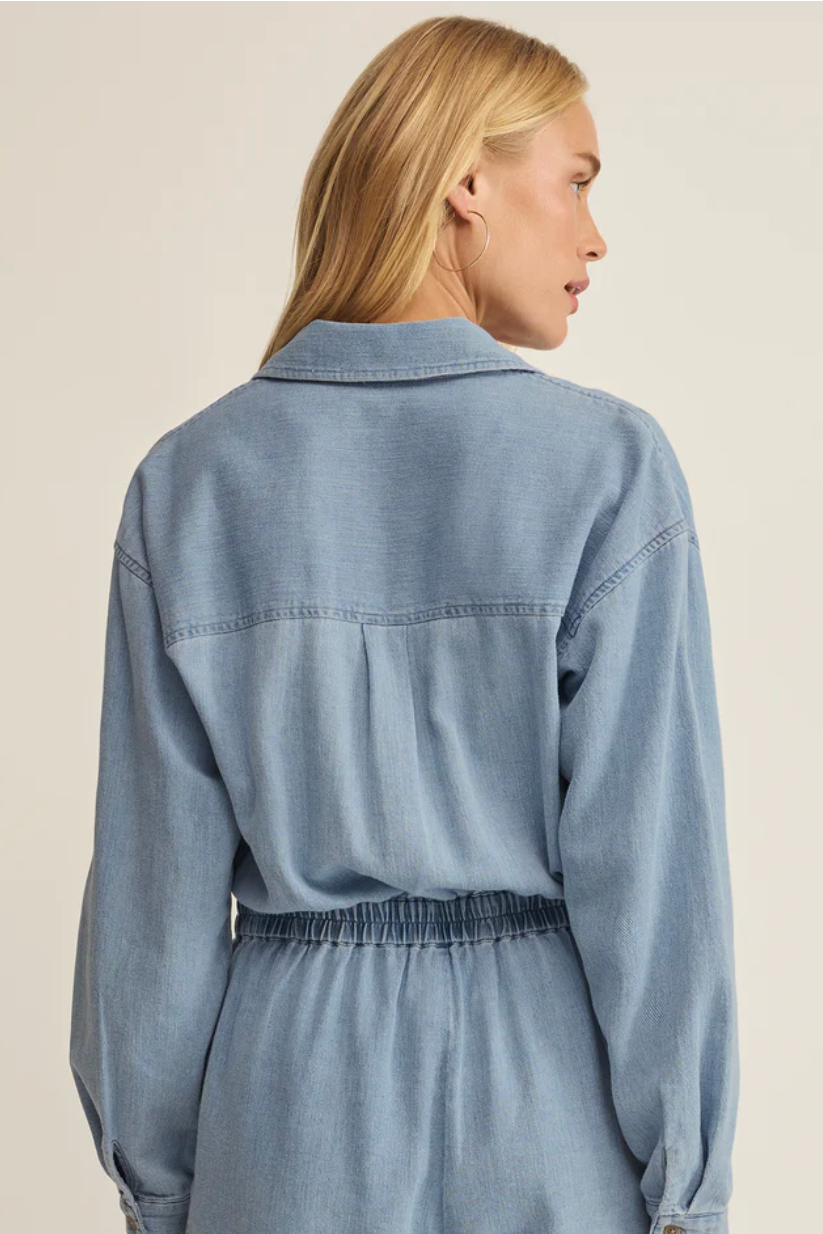 SULLY CHAMBRAY ROMPER