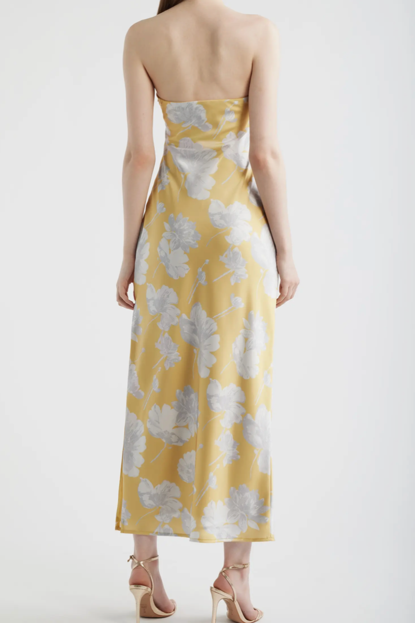 Whitney Strapless Satin Dress