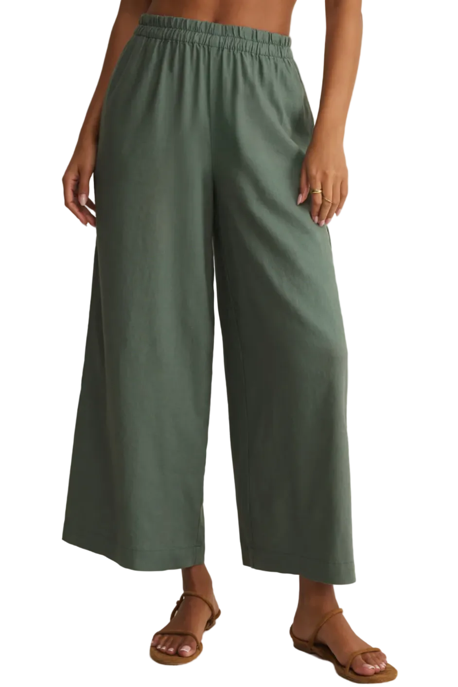 SCOUT LINEN PANT / everglade
