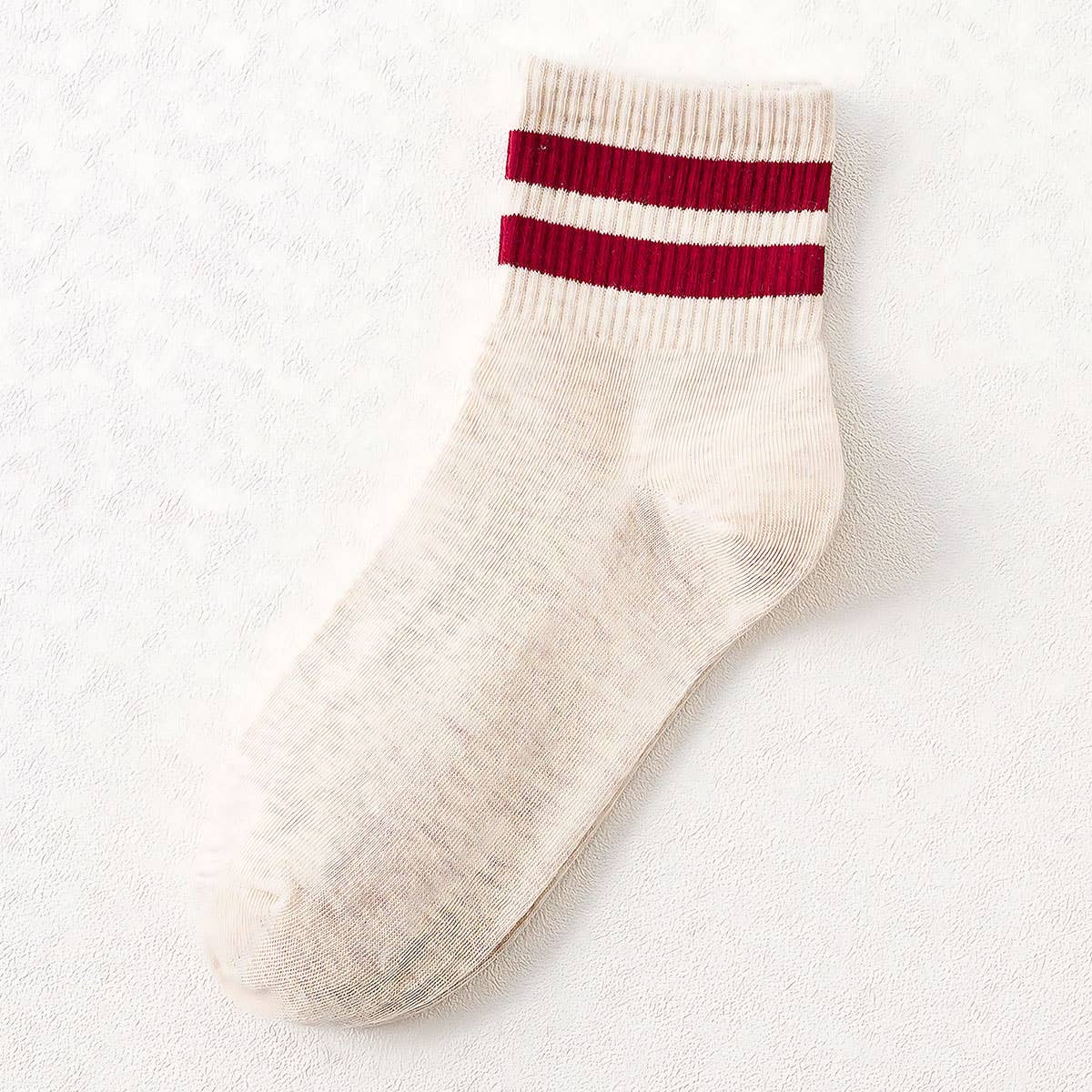 Classic Striped Pattern Crew Socks