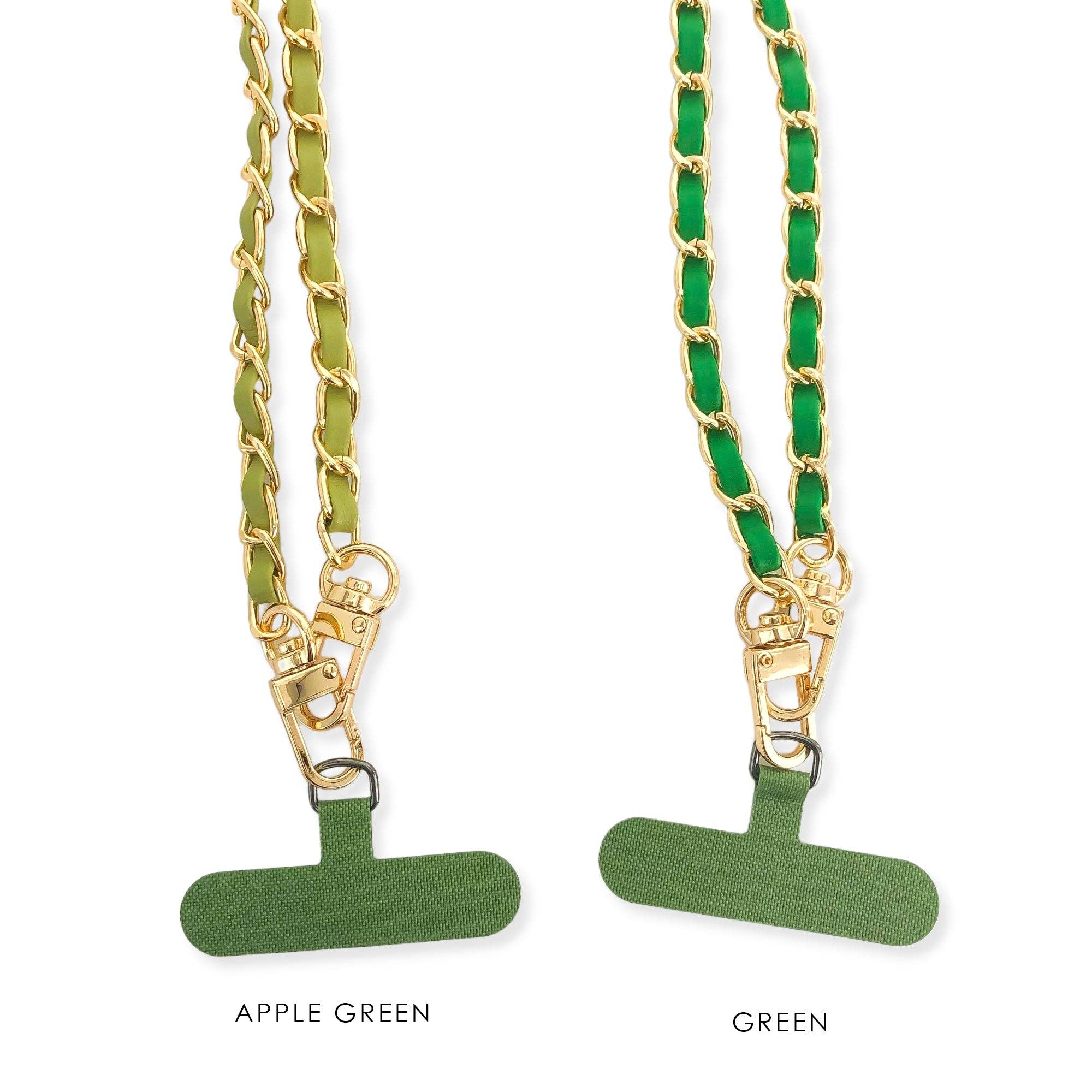 Long Vegan Leather Phone Chain