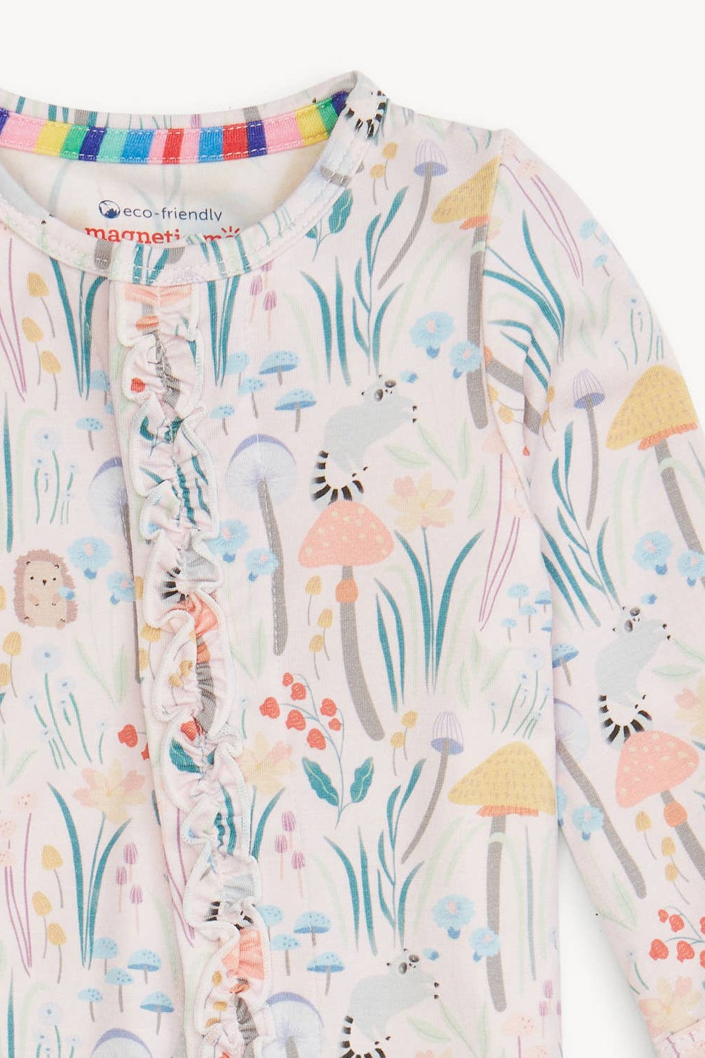 SHROOM AND BLOOM MODAL FOOTIE W/ RUFF